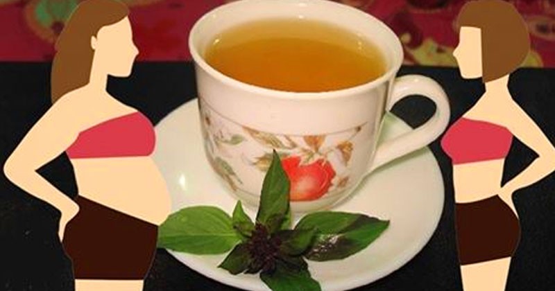 Chá de manjericão que elimina a retenção de líquido e gordura abdominal